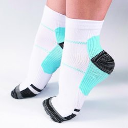 Remedy Blue Planter Fasciitis Compression Socks - L xl