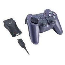 Genius G-12 Wireless Vibration Game Controller For PS2 And PC Black