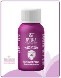 Ferrum Phos D6 Tissue Salt 4 Natura - Anti-inflammatory