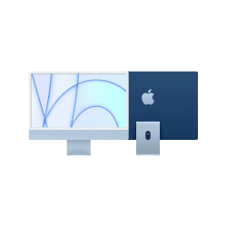 Apple 24" iMac M1-Chip 512GB Blue