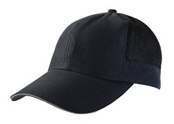 Mier Quick Dry Baseball Cap Uv Spf 50+ Sun Hat For Men And Women Black-reflective Brim