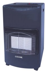 Goldair - 3 Panel Gas Heater With Regulator - Black