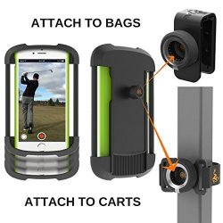 Frogger Golf - Record Golf Swing Phone Latch-it - Universal Smart Phone Holder Attachment To Golf Bags And Golf Carts Part Of The