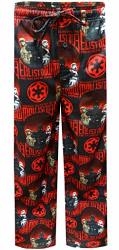 Mad Engine Men's Star Wars Galactic Propaganda Flannel Lounge Pants Medium Black