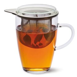 Tea Glass With Metal Strain 300ML
