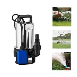 Hindom Stainless Steel Water Pump High Power Submersible Sump Pump With 15FT Cable And Float Switch
