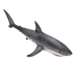 Model 58CM Megalodon Great White Shark Simulation Animal Figure Home Decorations Ornament Static Ani