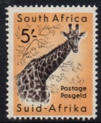 South Africa - 1959-1961 Definitive 5s Giraffe Mnh Sacc 176