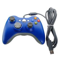 Blue Wired USB Pad Joypad Game Controller For Microsoft Xbox 360 PC Windows