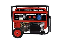Casals Generator Electric Key & Recoil Start Steel Red Single Phase 4 Stroke 4400W