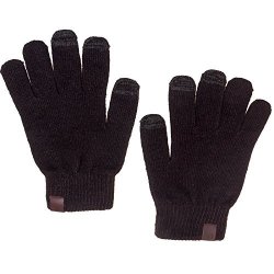 Timberland Mens Commuter Texting Gloves W Touchscreen Conductivity Black