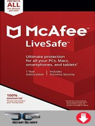 McAfee Livesafe 2019 - Internet Security None PC