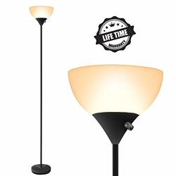 Floor Lamp LED Lights 70INCH Modern Standing S 9W Energy Saving 40000H Long Lifespan 3000K Warm White Torchiere S For Bedrooms Living