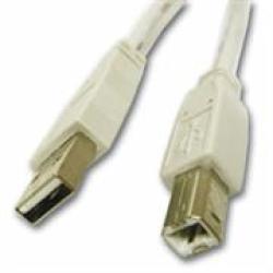 Geeko Hi-speed USB Device Cable - A Male B Male 1 M 6 Ft. Grey Oem No Warranty Featuresuse- Connect A USB Port