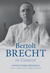 Bertolt Brecht In Context Hardcover
