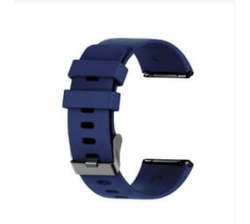 Fitbit Versa Silicone Watch Strap - Airforce Blue Dark Blue Large