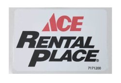 Ace Decal Rental Place Design 2 In. L 3 In. W