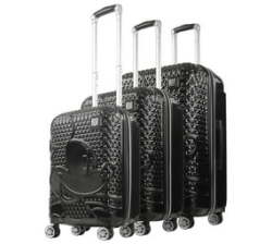 - Disney - Mickey Mouse 3-PIECE Luggage Set - Black