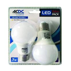 Acdc LED Lamp 7W E27 A60 - Daylight