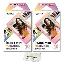 Fujifilm Instax MINI Instant Film 2 Pack = 20 Sheets For Fujifilm MINI 8 & MINI 9 Cameras - Macaron