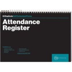 Rbe A4 Attendance Register Spiral Bound Book Pack Of 2