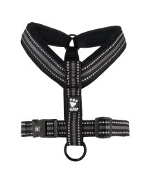 Dogs Highly Durable Adjustable Chest Padded Y-Harness - Raven 110 Cm