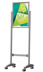 Poster Frame Stand A1 - Double Sided - Castors