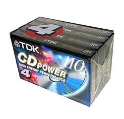 4-PACK Tdk Cd Power 110 Type II CRO2 High Bias New Blank Audio Cassette Tapes