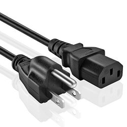 Omnihil Replacement 15 Ft Ac Power Cord For Hp Laserjet Pro And Enterprise 100 200 300 400 500 600 700 Series Printers