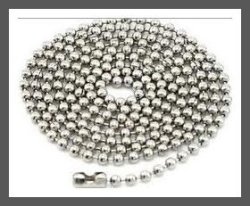 Dark Silver Stainless Steel Ball Chain - 580MM X 2MM