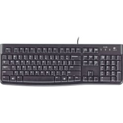 Logitech 920002478 K120 Ergonomic Desktop Wired Keyboard USB Black
