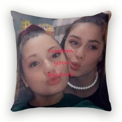 Custom Photo Throw Pillow Cover Contemporary Style Personalized Single-sided Print Machine Washable Stain Resistant With Zipper - Polyester Cushion Case For Sofa And Various