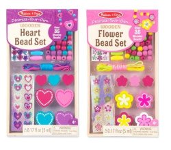 Flower & Heart Beads - Set Of 2