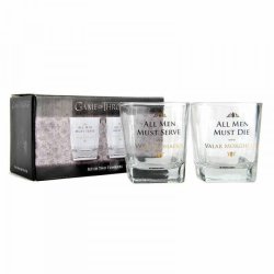 Game Of Thrones All Men Glass Tumblers - Set Of 2 Parallel Import
