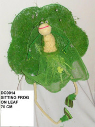 Frog On Leaf Decoration