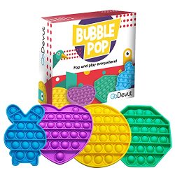 Pop It 4 Pack Fidget Toys - Durable Bubble Pop Sensory Game Stress Reliever Push Pop For Kids And Adults Bubble Wrap Sound Popping