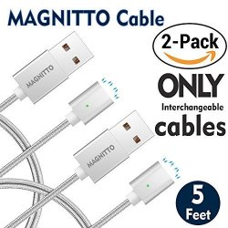 Magnetic USB Cables Magnitto Interchangeable With 3 In 1 Sets For USB To Lightning+usb C+micro USB Adapters Multiple USB Charging Cable For Iphone 7