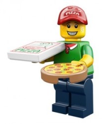 New Lego Series 12 Minifigure Pizza Delivery Man Sealed 71007