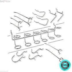 Skemidex---organizers Assorted Hooks 200 Garage Pegboard Hooks Garage Set. Great Ideal To Organizing Your Tools Such As Chisels Hammers Pliers Screwdrivers Wrench And More