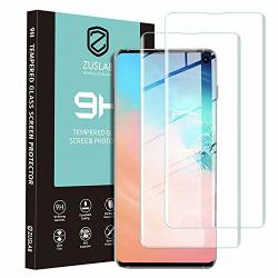 Zuslab Replacement For Samsung Galaxy S10 Screen Protector Tempered Glass With Sensitive Fingerprint Recognition And Friendly 2 Pack