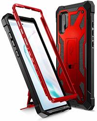 Poetic Spartan Series Designed For Samsung Galaxy Note 10+ Plus 5G Case Full-body Rugged Dual-layer Metallic Color Premium Leather Texture Shockproof Protective Cover With