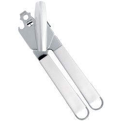 Brabantia Can Opener with Plastic Handle in White