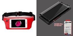 Combo Pack Red Sports Activity Waist Pack Pocket Belt For Apple Iphone 4S 4 Apple Ipod Touch 4TH Generation Apple Iphone 3GS 3G Samsung R920 Galaxy