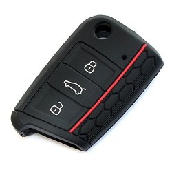 Andygo Silicone Key Fob Skin Case Cover Fit For Volkswagen Golf 7 GTI 7 Golf R R20 MK7 Mkvii