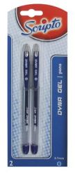 Dyna Gel Ink Pen - Blue Ink Medium Blister Of 2