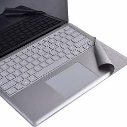 Xisiciao Full Size Keyboard Palm Rest Protector For Microsoft Surface Laptop laptop 2 Palm Pads wrist Rest For Stained Keyboard Renovation Cover Decal 13.5 Inch Opaque Grey