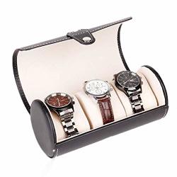 Lbwt Watch Storage Box High-end Jewelry Watch Storage Display Packaging Box Bracelet Tray Pu Leather Gift Color : Black