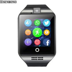 Senbono Smart Watch With Touch Screen - Black With Box China Add 8GB Memory Card