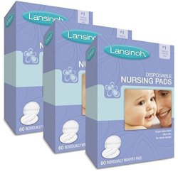 Lansinoh Nursing Pads Stay Dry 60 Each Pack Of 3