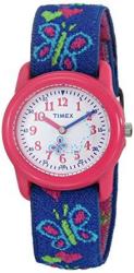 Timex Girls Time Machines Analog Elastic Fabric Strap Watch Butterflies & Hearts